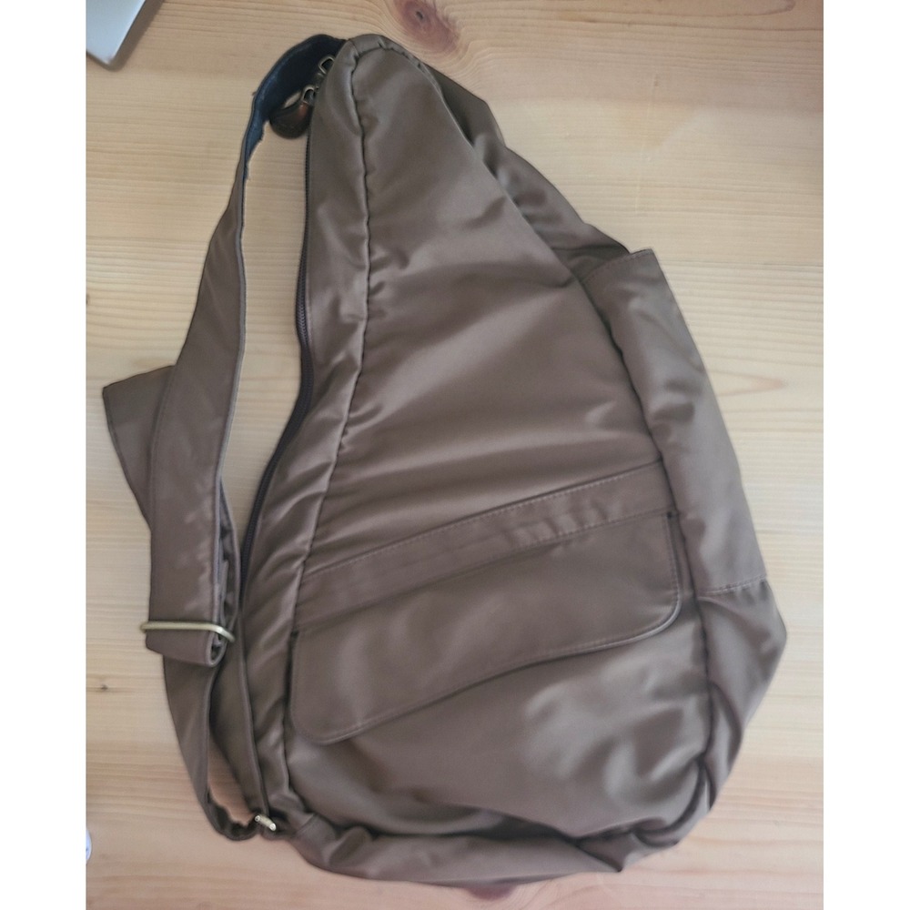 AmeriBag Healthy Backpack Sling Lightweight Ergonomic Crossbody (Brown)